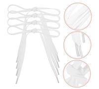 Abaodam 6 piezas Cordones Planos para Zapatillas Deportivas Blancos Resistentes Antideslizantes para Repuesto y Uso Calzado Deportivo Unisex