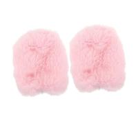 Abaodam 6 Piezas Cubierta Del Micrófono Filtro Pop De Micrófono Cubierta Peluda De Micrófono Manguito De Parabrisas De Micrófono Cubierta De Viento De Micrófono Rosa Pelaje Artificial