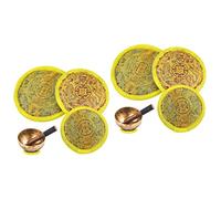 Abaodam 6 Piezas Cuenco De Canto Almohadilla Inferior Cuenco De Sonido Cojín De Cuenco De Almohadilla De Cuenco De Canto Cojín De Cuenco Budista Cojín De Cuenco De