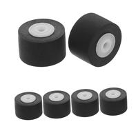 Abaodam 6 Piezas De Rueda Pantalla De Taza De Succión Alimentador Alimentador Accesorios De Reparación De Poleas Estante Seco De Viajes Alimentador De Hámster El Plastico Black