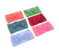 Abaodam 6 Piezas Diademas para Bebés Lazo Diademas Elásticas de Nailon Pack para Niñas Pequeñas para Uso Diario para Fiesta