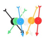 Abaodam 6 Piezas Flechas Giratorias de Plástico para Juego Accesorios para Tablero Punteros de Rotación DIY para Actividades Interactivas para Enseñanza de Matemáticas y Grupo