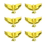 Abaodam 6 piezas Globos Paloma Dorados para Decoración de Fiestas al Aire Globos con Forma de Paloma para Bodas Cumpleaños y Eventos Fáciles de Inflar y Sueltos para Crear Ambiente