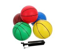 Abaodam 6 Piezas Mini Balones de Baloncesto Infantiles con Bomba Suaves y Pequeños para y Exterior Balones de Reemplazo para Regalo y Juguete Deportivo para Fiestas y Cumpleaños