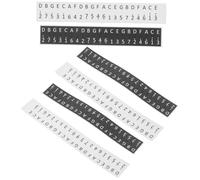 Abaodam 6 Piezas Pegatinas para Kalimba Teclas de Blancas Negras Adhesivas para Piano de Pulgar Etiquetas de Notas Musicales para Principiantes y Práctica de Dedos