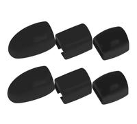 Abaodam 6 piezas Protectores de Teclas Laterales para Saxofón Almohadillas Elevadoras de Silicona Accesorios Duraderos para Teclas de Saxo Fácil Instalación Negro