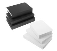 Abaodam 6 Piezas Soporte para Libros Decorativo Diseño Minimalista Único, Tablero Gris Ligero y Apariencia Vintage Altamente Realista para Mesa de Café Hogar