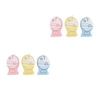 Abaodam 6 Piezas toallita de baño esponja puff de ducha toalla de baño de bebé lufa bebé bola de ducha para bebe adorable bola de baño Dibujos animados lavado de cuerpo niño 100% algodón