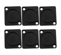 Abaodam 6 Placas Ciegas Negras de Zinc para Montaje en Panel de Audio Compatibilidad y Mejora de Organización en Racks de Altavoces