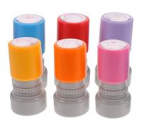 Abaodam 6 Sellos para Profesores Comentarios en Inglés Sellos Escolares de Plástico Duradero Pack de 6 Piezas para Aula y Enseñanza Material de Oficina para Maestros y Color Aleatorio