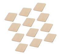 Abaodam 60 piezas Blank Wooden Squares For DIY Crafts Painting Engraving And Home Decorations Smooth Surface For Creative Projects