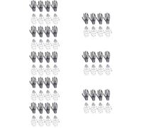 Abaodam 64 Piezas Pinzas Cabello Forma de Mano Esqueleto de Halloween, Accesorio Portátil de Plástico para Fiesta Cosplay, Sujeta el Pelo Diseño Creativo Único