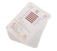 Abaodam 64 Piezas Tarjetas I Ching con de Instrucciones Diseño Broncíneo Chino Antiguo Completo de Adivinación y para Principiantes y Expertos para Regalo y Desarrollo Personal
