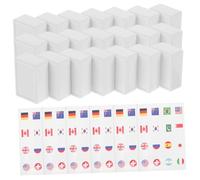 Abaodam 65piezas Mahjong Banderas Nacionales De Pegatinas para Frigorífico para Reuniones y Viajes Diversión Educativa para Adultos