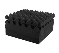 Abaodam 6piezas Almohadillas De Aislamiento Acústico Para Reducción De Ruido Altavoces y Equipos Musicales Absorbente Autoadhesiva Para Estudio y Hogar