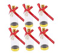 Abaodam 6piezas Caja de Dulces Forma de Botella de Champán Cajas Pequeñas para Dulces para Bodas y Fiestas Incluye Color Rojo y Dorado para Wedding Party