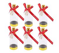 Abaodam 6piezas Caja de Dulces Forma de Botella de Champán Color Rojo y Dorado para Bodas Fiestas y Eventos Incluye Cajas Pequeñas para Regalos de Boda Contenedores Perfectos para Dulces D