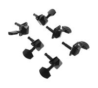 Abaodam 6piezas Clavijas De Afinación Cromadas Para Guitarra Diseño Semicerrado Perilla Para Guitarra Acústica Folk Repuesto Para Cabeza De Herramienta De Afinación Para Clásica