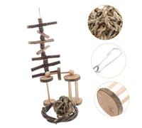 Abaodam 6Piezas Colgante Natural para Hámster y Conejos Pack De Unidades Masticable para Pequeñas Mascotas para Hámsters Cobayas y Material