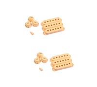 Abaodam 6piezas Cubiertas De Pickup De Guitarra Eléctrica Beige Repuestos De Control De Volumen y Tono De Reemplazo Para Guitarristas