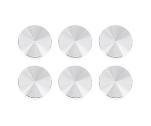 Abaodam 6piezas Discos de Aluminio Círculo Sólidos Adaptadores para Tapa Vidrio Mesa Té Muebles y Sobremesas