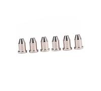 Abaodam 6piezas Ferrules Para Cuerdas De Guitarra Montaje Través Del Cuerpo Accesorios De Cromado Para Guitarras