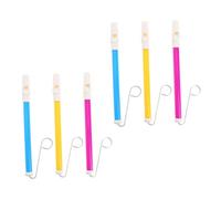 Abaodam 6piezas Flauta Yo-yo Silbato Deslizante Musical De Mano Juguete Musical Para Fiestas Instrumento Portátil Fácil De Usar Color Assorted Para Actividades Al Aire