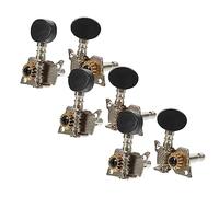 Abaodam 6piezas Perillas De Guitarra Para Instrumentos Musicales Clavijas De Afinación De Guitarra Acústica Negro y Blanco Adecuado Para De Ensayo y Actuación