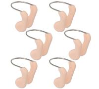 Abaodam 6piezas Pinza Nasal Para Natación Clip De Nariz Reutilizable Para Adultos y Principiantes Agua Dulce y Salada