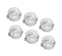 Abaodam 6piezas Tapa de Seguridad de Gas para Estufas de Gas Protector de Perillas de Plástico para Cocina Familiar Evita Accidentes