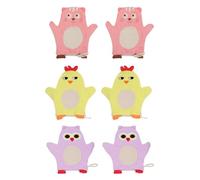 Abaodam 6piezas Toalla de Baño Animal para Guante para Limpiar el Cuerpo para Baño Infantil Color Aleatorio