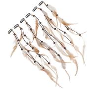 Abaodam 6piezas Unidades de Clips para Cabello con Plumas Étnicas Accesorios para Extensiones y Trenzas para Mujeres Fiestas Carnaval y Disfraces Indios