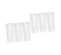 Abaodam 6piezas Vidrio Accesorios De Guitarra Para Sonido y Medium Bottleneck Guitar Slide Para Músicos y Amantes Guitarra