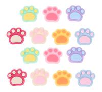 Abaodam 70 Adornos de Huellas de Gato para Zapatos de Resina 7 Colores Surtidos Decoración DIY para Sandalias Botas y Fiesta Accesorios para Niñas y Novias Pack 70 Piezas