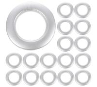Abaodam 75 Ojales para Cortinas de Plástico Cierre a Presión, Anillos Romanos Silenciosos para Decorar Cortinas en Proyectos DIY