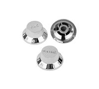 Abaodam 7piezas Cubiertas De Pickup De Guitarra y Perillas Cromo Incluye Cubiertas De Pickup De Bobina Simple Punta De Selector y Perillas De Volumen y Tono