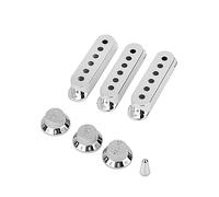 Abaodam 7piezas Cubiertas y Puntas De Perillas Para Pastillas De Guitarra Cubiertas De Bobina Simple Volumen y Accesorio Para Guitarra St
