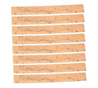 Abaodam 8 hojas de corcho para cuello de clarinete: almohadillas de corcho de repuesto para boquilla de clarinete de saxofón, accesorios de reparación de instrumentos para el aula de tienda