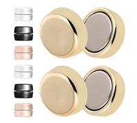 Abaodam 8 Pares Alfileres Magnéticos para Hijab Broches Resistentes Enganches Accesorios Ligeros para Bufandas y Chalinas Diseño Compacto y Decorativo para Mujer
