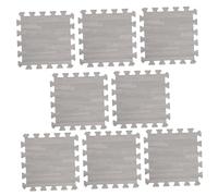 Abaodam 8 Piezas Alfombra Puzzle Acolchada para Niña Tapete de Espuma Interconectable para Gateo Colchoneta Segura y Ligera para Diseño Desmontable y Fácil Almacenamiento Color Gris