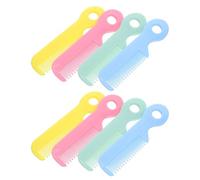 Abaodam 8 piezas Cepillo para Niña Cerdas Redondeadas Peines Seguros para Cabelludo Sensible Cuidado Diario Recién Nacidos y Colores Surtidos