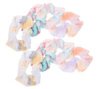 Abaodam 8 Piezas de Coleteros Pelo Tejido Flexible y Diseño Degradado Tie-dye, Ligas Elásticas Ligeras Que No Dañan el Cabello para Mujeres y Madres Color Aleatorio