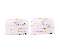 Abaodam 8 Piezas pequeño pañuelo Toalla de algodón para limpiar el cuerpo del bebé Toalla de algodón absorbente para bebés toallas de gasa toallita de bebe toallas de bebe la burbuja