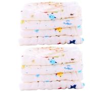Abaodam 8 Piezas toallas cuadradas Toalla de algodón para limpiar del Toalla de algodón absorbente para bebés toallita de bebe pequeño pañuelo bebe toallita toallas de