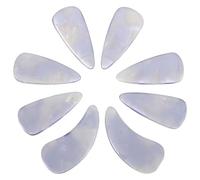 Abaodam 8 Púas Profesionales para Guzheng de Doble Cara Morado, Uñas Postizas Reutilizables para Interpretación y Práctica, Paquete de 8 Piezas para Estudiantes y Conciertos