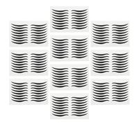 Abaodam 80 Pares de Pegatinas Negras para Delineado de Ojos en Plástico Aplicación Instantánea y Acabado, Ideales para Fiestas Nocturnas y Actuaciones en Escenario