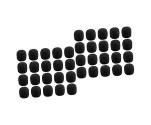 Abaodam 80 Piezas pequeña cubierta de esponja de abeja micrófono para auriculares interruptor de silencio del micrófono Cubierta de micrófono Protector de micrófono accesorios de micrófono