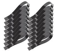 Abaodam 80 Piezas tambor correas de caja duraderas correa de alambre de caja correas de montaje para caja correas de fijación de alambre de caja primavera Componente cremallera Trampa