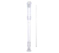 Abaodam 8agujero Grabadora Tradicional g Clave Abs Con Orificios Transparente Instrumento De Viento Resistente Con Varilla De Limpieza y Manual Para Principiantes y Banda Escolar