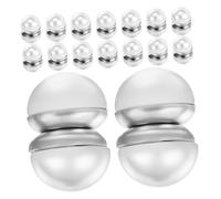 Abaodam 8pares Pendientes De Perlas Magnéticas Para Mujer Pendientes De Imán De Doble Cara Accesorios Para Vestidos De Novia Decoración De Velo Joyas De Boda De Perlas Blancas Sin Perforac